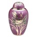 Brass Urn (Pink with Brass Flower Detail) 